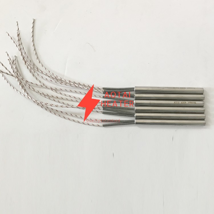 High Density 24V 400W Diameter 16mm Electric Cartridge Heater with Overheat Protector