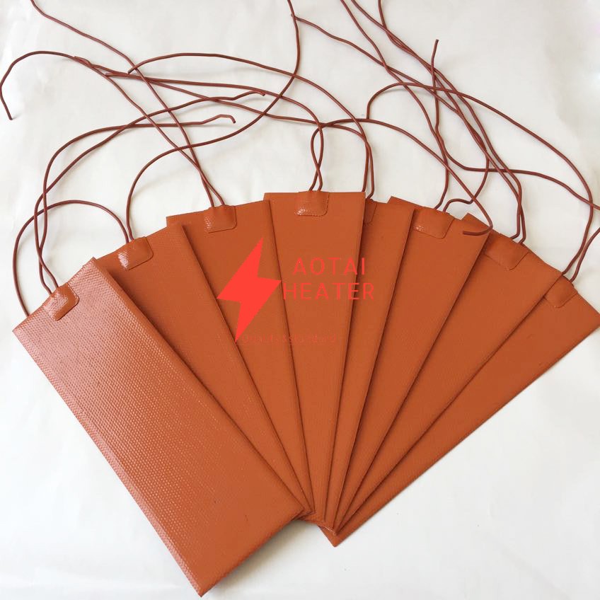High Quality 230V 500W 175*400mm Electric Silicone Rubber Heater Pad with 3M Glue