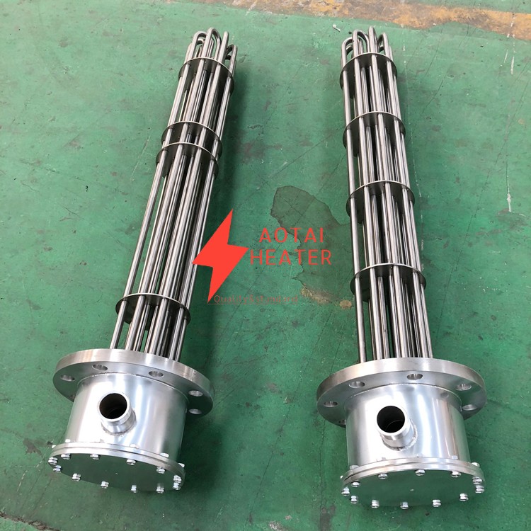 400V 12KW 9U Diameter 16mm Industrial Electric Flange Immersion Water Heater Element