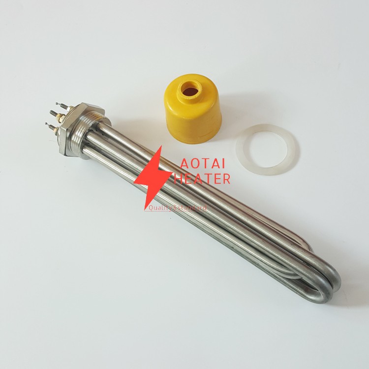 Customized 280V 18KW ID14*600mm Stainless Steel Electric Tri Clamp Flange Immersion Heater