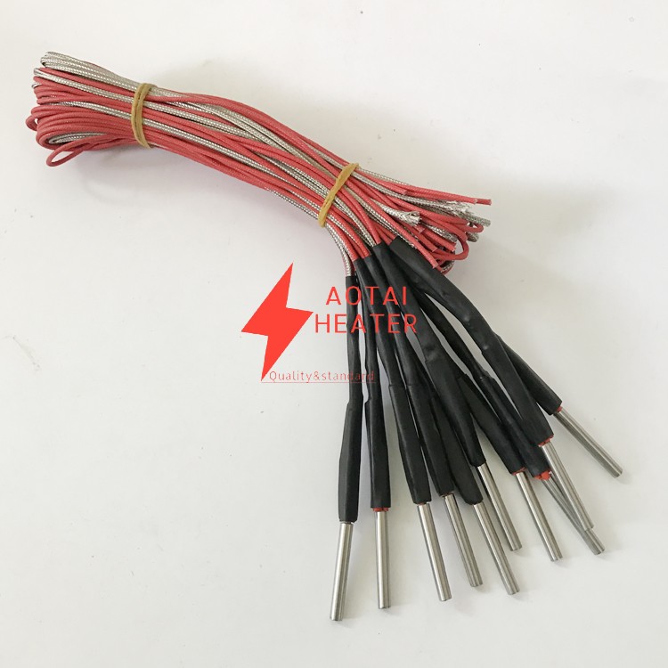 High Density 220V 250W 10*40mm Stainless Steel Electric Cartridge Heater with Lead Wire