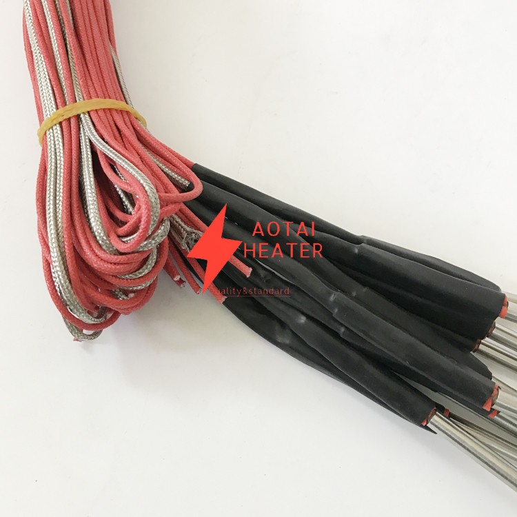 High Density 220V 250W 10*40mm Stainless Steel Electric Cartridge Heater with Lead Wire