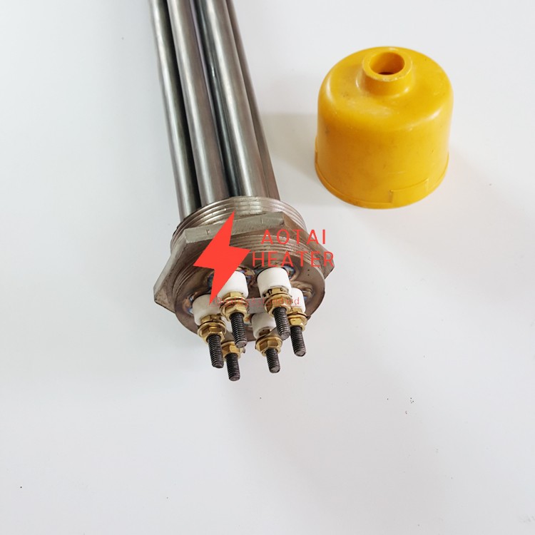 220V 9000W ID12*500mm Electric Flange Immersion Heater with Digital Temperature Controller