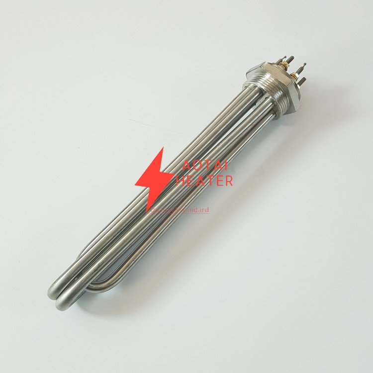 220V 9000W ID12*500mm Electric Flange Immersion Heater with Digital Temperature Controller